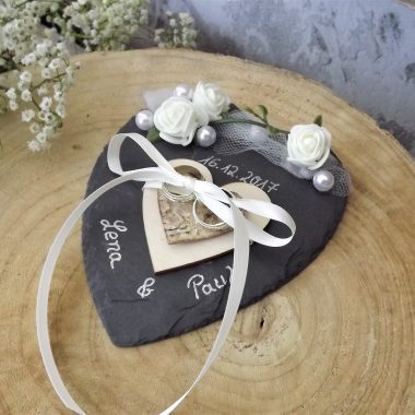 Ringkissen Ringhalter Hochzeit Florales Design Vanessa Salisch Schermbeck